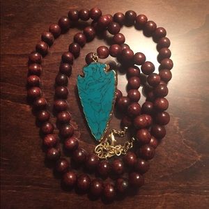 Baublebar turquoise arrow necklace